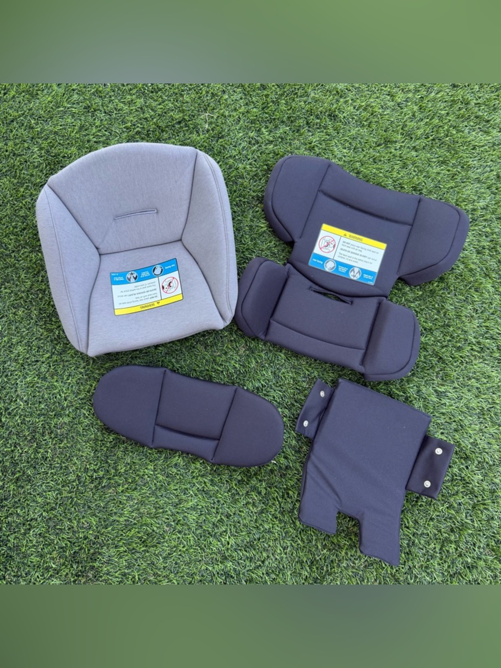 Convertible Gray and Black Child Seat Insert Set for RAVA car seat NUNA